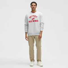 Detroit Red Wings - lululemon Steady State Crew Heathered Core Ultra Light Grey