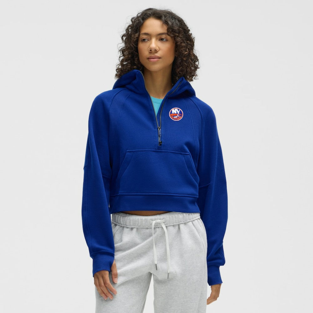 New York Islanders - lululemon Women's Scuba Oversized Half-Zip Hoodie College Cobalt