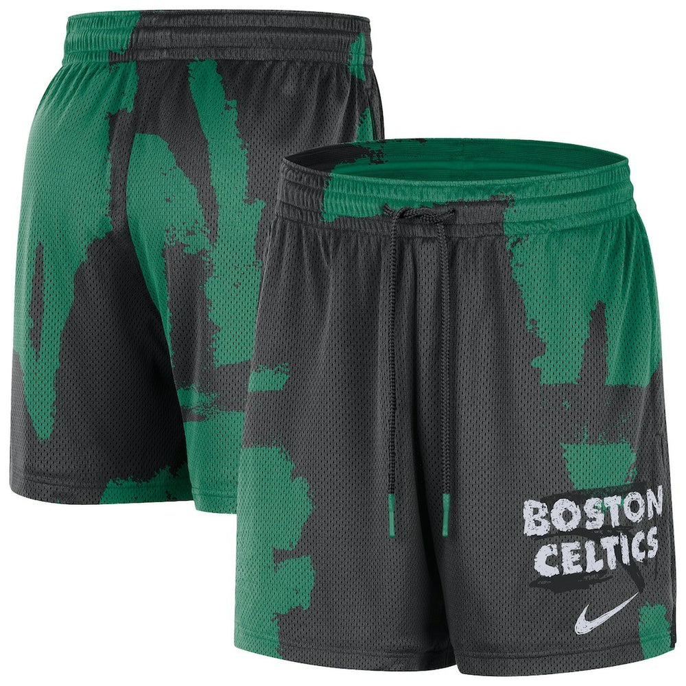 Nike - Boston Celtics Courtside Club Dri-FIT Practice Shorts - Black/Kelly Green