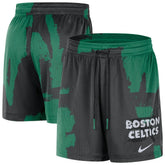 Nike - Boston Celtics Courtside Club Dri-FIT Practice Shorts - Black/Kelly Green