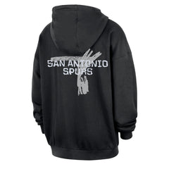 Nike - San Antonio Spurs Courtside Club Premium Hoodie - Black