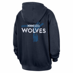 Nike - Minnesota Timberwolves Courtside Club Premium Hoodie - Navy
