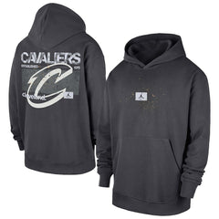 NBA - Cleveland Cavaliers Jordan Brand Statement Jumpman Flight Premiere Hoodie - Anthracite