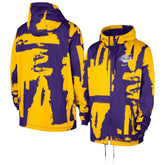 Nike - Los Angeles Lakers Unisex Courtside Club Premium Woven Full-Zip Hooded Jacket - Purple