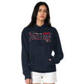 Houston Texans Starter Women's Groovy Script Pullover Hoodie Navy - NFL