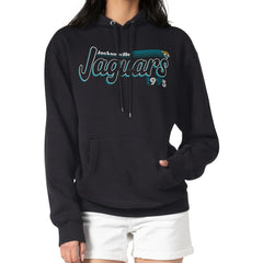 Jacksonville Jaguars Starter Women's Groovy Script Pullover Hoodie Black - NFL