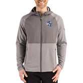 Buffalo Bills Cutter & Buck Peshastin Eco Fleece Recycled Raglan Full-Zip Tri-Blend Hybrid Jacket Heather Gray - NFL