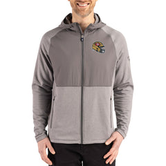 San Francisco 49ers Cutter & Buck Peshastin Eco Fleece Recycled Raglan Full-Zip Tri-Blend Hybrid Jacket Heather Gray - NFL