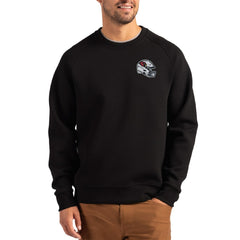 Arizona Cardinals Cutter & Buck Helmet Roam Recycled Raglan Pullover Sweatshirt Black - NFL