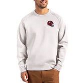 Kansas City Chiefs Cutter & Buck Helmet Roam Recycled Raglan Pullover Sweatshirt Gray - NFL