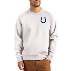 Indianapolis Colts Cutter & Buck Primary Logo Roam Recycled Raglan Pullover Sweatshirt Gray - NFL