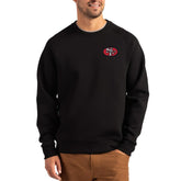 San Francisco 49ers Cutter & Buck Throwback Roam Recycled Raglan Pullover Sweatshirt Black - NFL