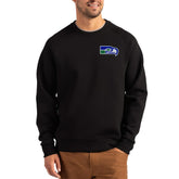Seattle Seahawks Cutter & Buck Throwback Roam Recycled Raglan Pullover Sweatshirt Black - NFL