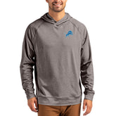 Detroit Lions Cutter & Buck Adapt Knit Recycled Raglan Pullover Hoodie Heather Gray - NFL