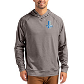 Detroit Lions Cutter & Buck Adapt Historic Knit Recycled Raglan Pullover Hoodie Heather Gray - NFL