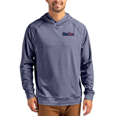 Pittsburgh Steelers Cutter & Buck Adapt Americana Knit Recycled Raglan Pullover Hoodie Heather Navy - NFL