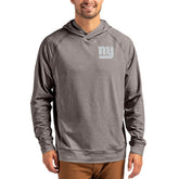 New York Giants Cutter & Buck Adapt Knit Recycled Raglan Pullover Hoodie Heather Gray - NFL