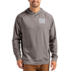 New York Giants Cutter & Buck Adapt Knit Recycled Raglan Pullover Hoodie Heather Gray - NFL