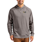 Baltimore Ravens Cutter & Buck Adapt Knit Recycled Raglan Pullover Hoodie Heather Gray - NFL
