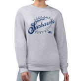 Seattle Seahawks G-III 4Her by Carl Banks Women's Distressed Graphics Fleece Pullover Sweatshirt Gray - NFL