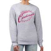 Arizona Cardinals G-III 4Her by Carl Banks Women's Distressed Graphics Fleece Pullover Sweatshirt Gray - NFL