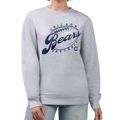 Chicago Bears G-III 4Her by Carl Banks Women's Distressed Graphics Fleece Pullover Sweatshirt Gray - NFL