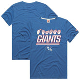 New York Giants Homage Unisex NFL ASL Collection by Love Sign Tri-Blend T-Shirt Royal - NFL