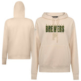 Milwaukee Brewers Levelwear Women's Adorn Protect W Pullover Hoodie On Sale