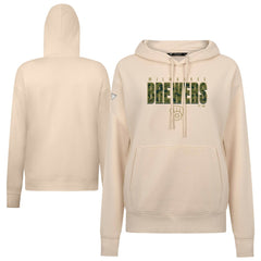 Milwaukee Brewers Levelwear Women's Adorn Protect W Pullover Hoodie On Sale