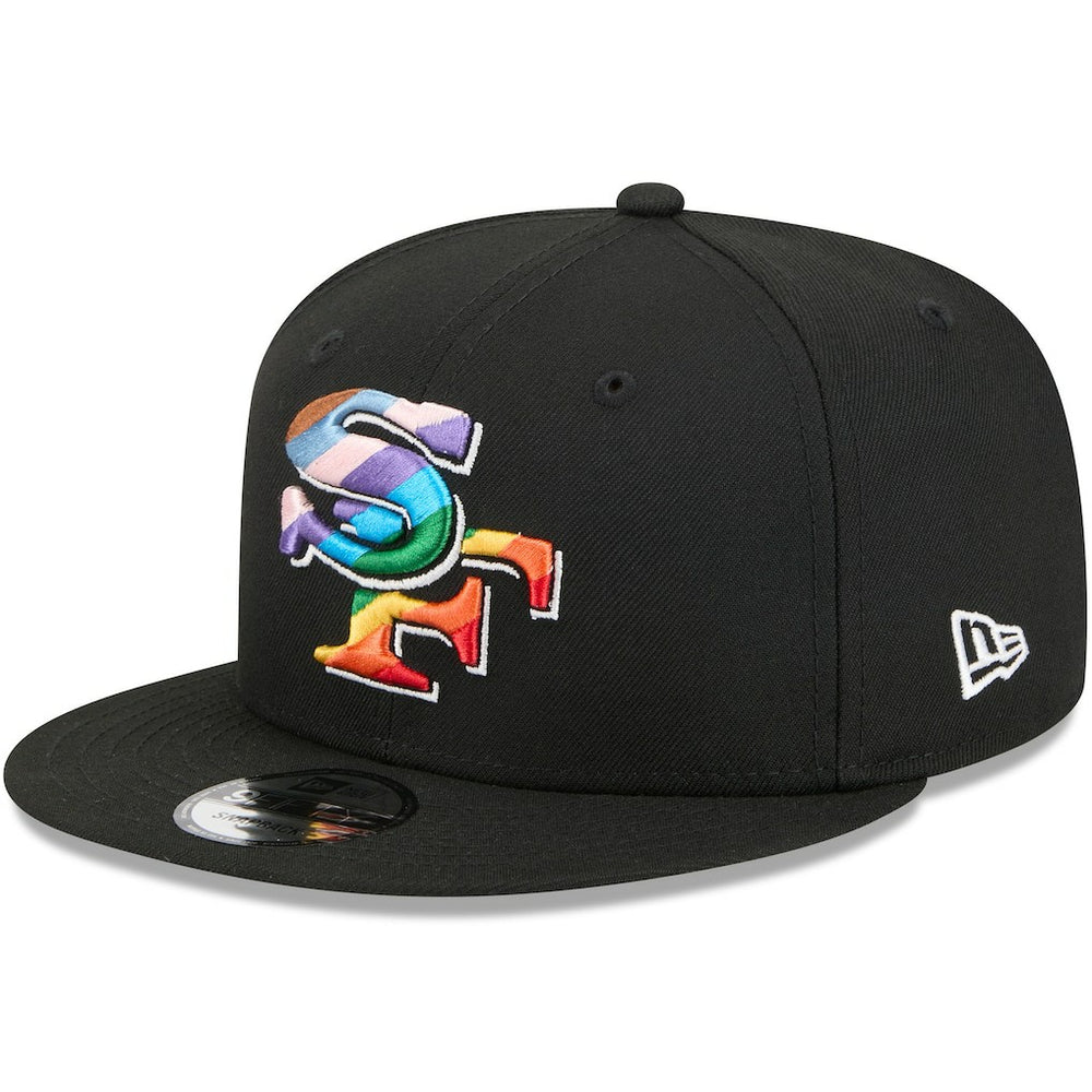 San Francisco 49ers New Era Pride 9FIFTY Snapback Hat Black - NFL