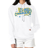 Los Angeles Chargers Starter Women's Fireworks Fleece Pullover Hoodie White - NFL