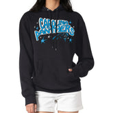 Carolina Panthers Starter Women's Fireworks Fleece Pullover Hoodie Black - NFL