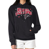 Atlanta Falcons Starter Women's Fireworks Fleece Pullover Hoodie Black - NFL