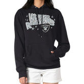Las Vegas Raiders Starter Women's Fireworks Fleece Pullover Hoodie Black - NFL