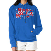 Buffalo Bills Starter Women's Fireworks Fleece Pullover Hoodie Royal - NFL