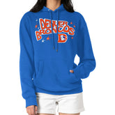 Denver Broncos Starter Women's Fireworks Fleece Pullover Hoodie Royal - NFL