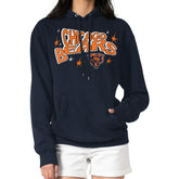 Chicago Bears Starter Women's Fireworks Fleece Pullover Hoodie Navy - NFL
