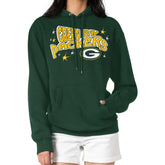 Green Bay Packers Starter Women's Fireworks Fleece Pullover Hoodie Green - NFL