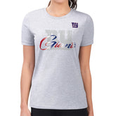 New York Giants G-III 4Her by Carl Banks Women's Super-Slim Fit Lightweight Shadow Logo T-Shirt Gray - NFL