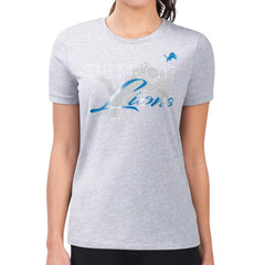 Detroit Lions G-III 4Her by Carl Banks Women's Super-Slim Fit Lightweight Shadow Logo T-Shirt Gray - NFL