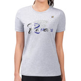 Baltimore Ravens G-III 4Her by Carl Banks Women's Super-Slim Fit Lightweight Shadow Logo T-Shirt Gray - NFL