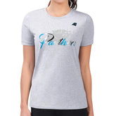 Carolina Panthers G-III 4Her by Carl Banks Women's Super-Slim Fit Lightweight Shadow Logo T-Shirt Gray - NFL