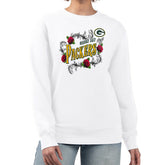 Green Bay Packers G-III 4Her by Carl Banks Women's Roses Fleece Tri-Blend Pullover Sweatshirt White - NFL