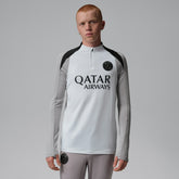 Jordan Paris Saint-Germain Jordan Brand Men's Strike Drill Quarter-Zip Long Sleeve Dri-FIT Top - White