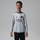 Jordan Paris Saint-Germain Jordan Brand Youth Long Sleeve Pre-Match Dri-FIT Top - Gray