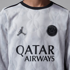 Jordan Paris Saint-Germain Jordan Brand Youth Long Sleeve Pre-Match Dri-FIT Top - Gray