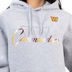Washington Commanders G-III 4Her by Carl Banks Women's Shadow Logo Fleece Pullover Hoodie Gray - NFL