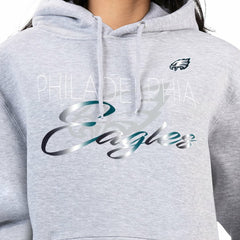Philadelphia Eagles G-III 4Her by Carl Banks Women's Shadow Logo Fleece Pullover Hoodie Gray - NFL