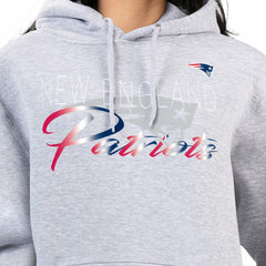 New England Patriots G-III 4Her by Carl Banks Women's Shadow Logo Fleece Pullover Hoodie Gray - NFL