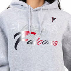 Atlanta Falcons G-III 4Her by Carl Banks Women's Shadow Logo Fleece Pullover Hoodie Gray - NFL